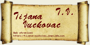 Tijana Vučkovac vizit kartica
